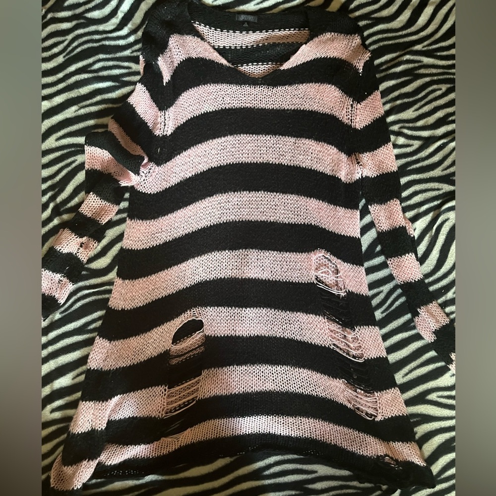 DOLLSKILL distressed oversized sweater dress